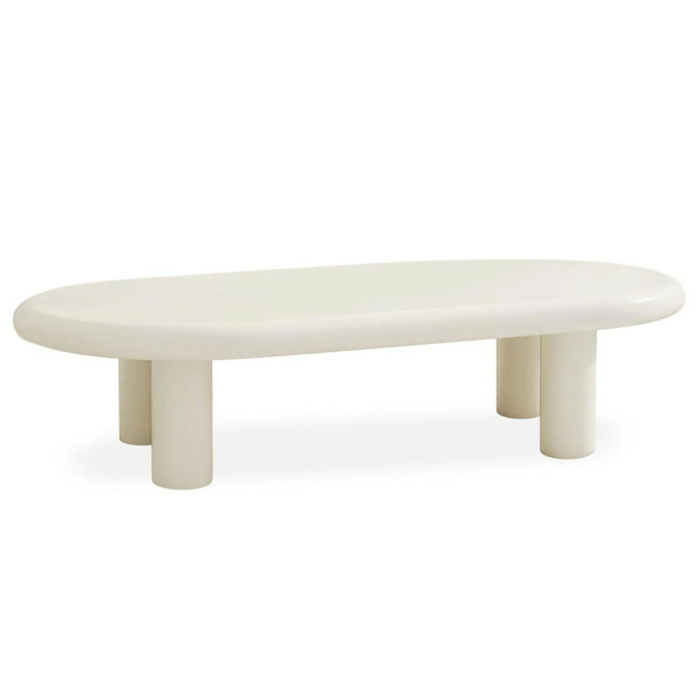 Table basse ovale 