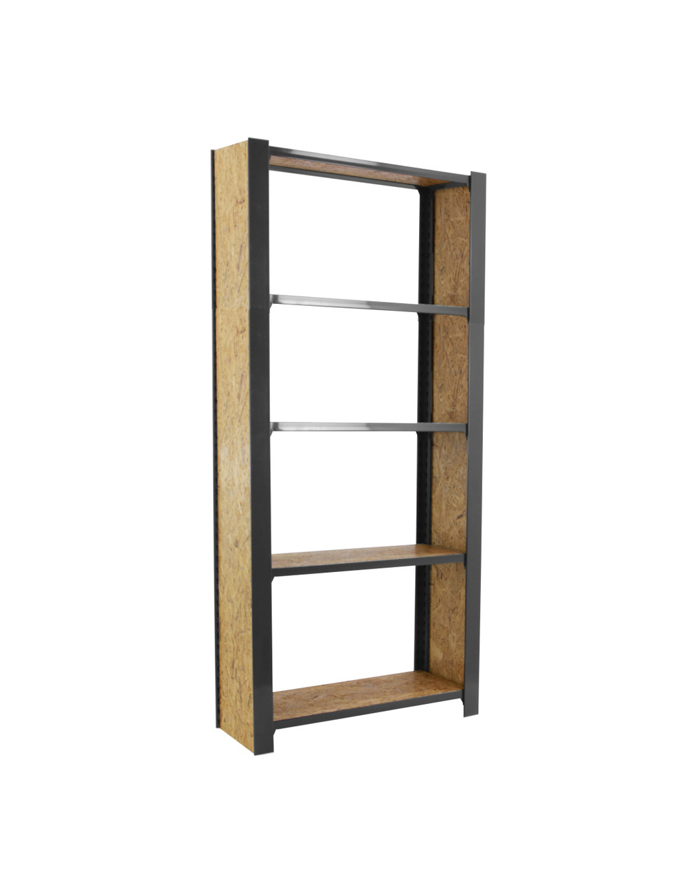 Etagère légère sans vis officlick 5/300 wood 800 gris/osb + plaques 2100 gris/osb 2100x800x300 - simonrack