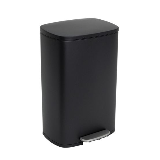 Poubelle à pédale inox admiral noir 50l