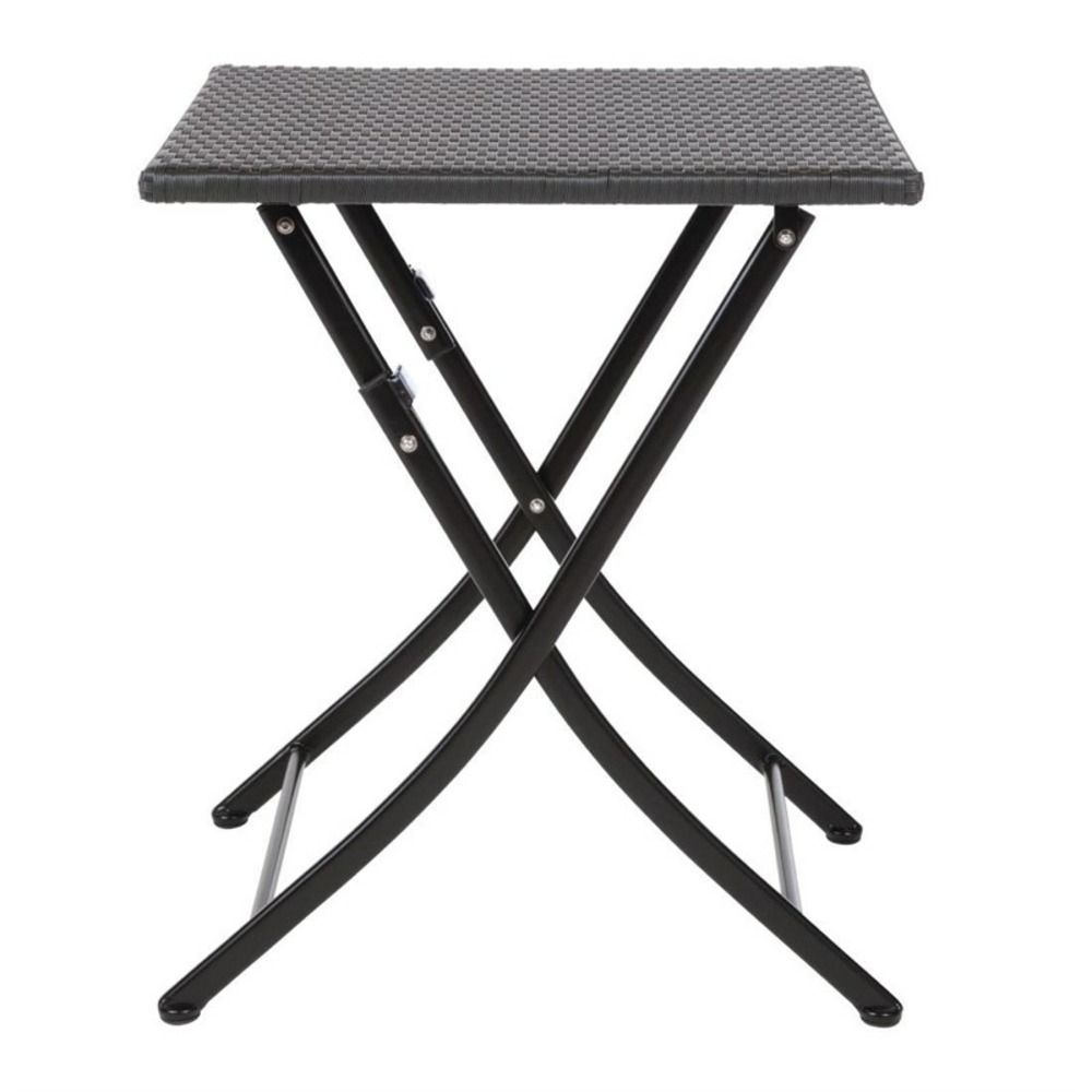 Table carrée pliante rotin pe 600 mm - bolero