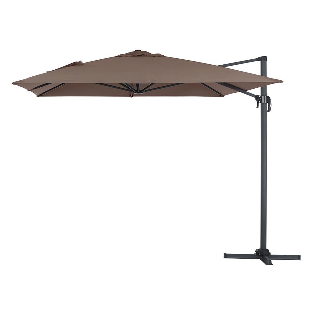 Parasol jardin déporté Alu Sun 4 - Rectangle- 3 x 4 m - Ecru