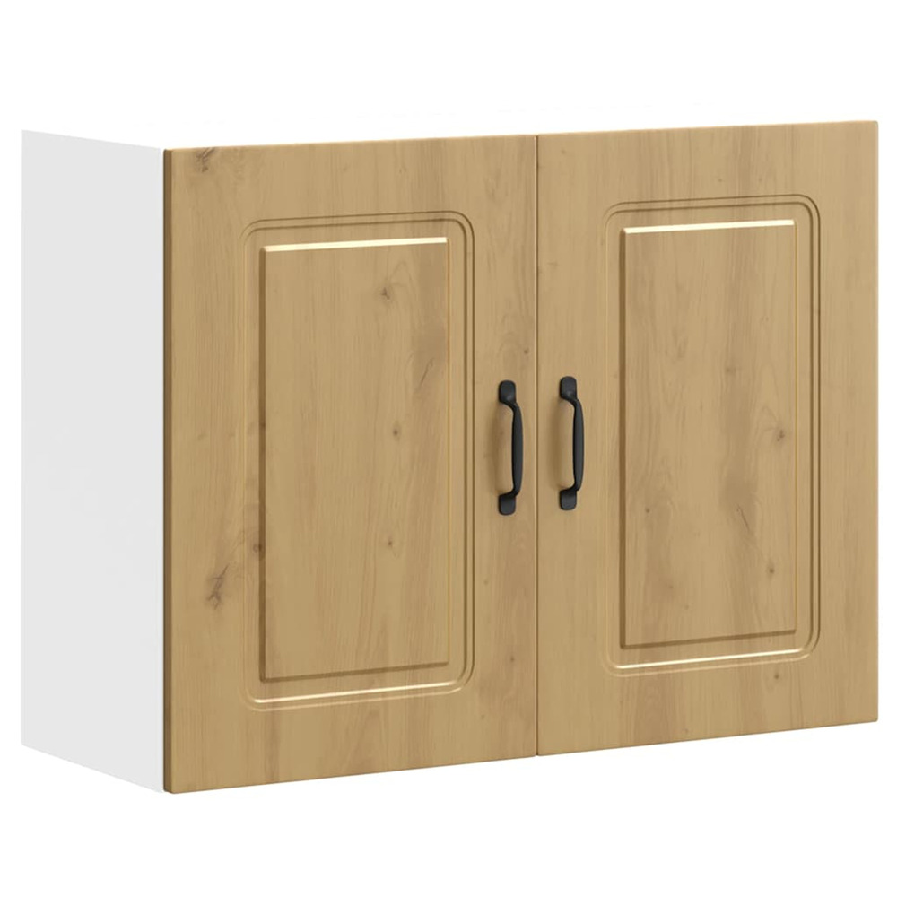 Armoire murale cuisine kalmar chêne artisanal bois d'ingénierie