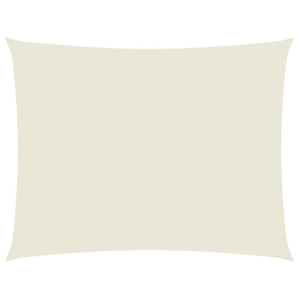 Voile de parasol tissu oxford rectangulaire 3x4 m crème