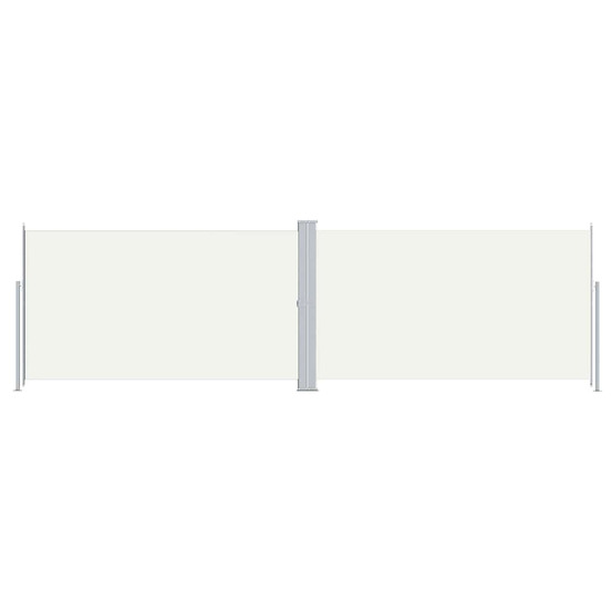 Auvent latéral rétractable crème 180x600 cm