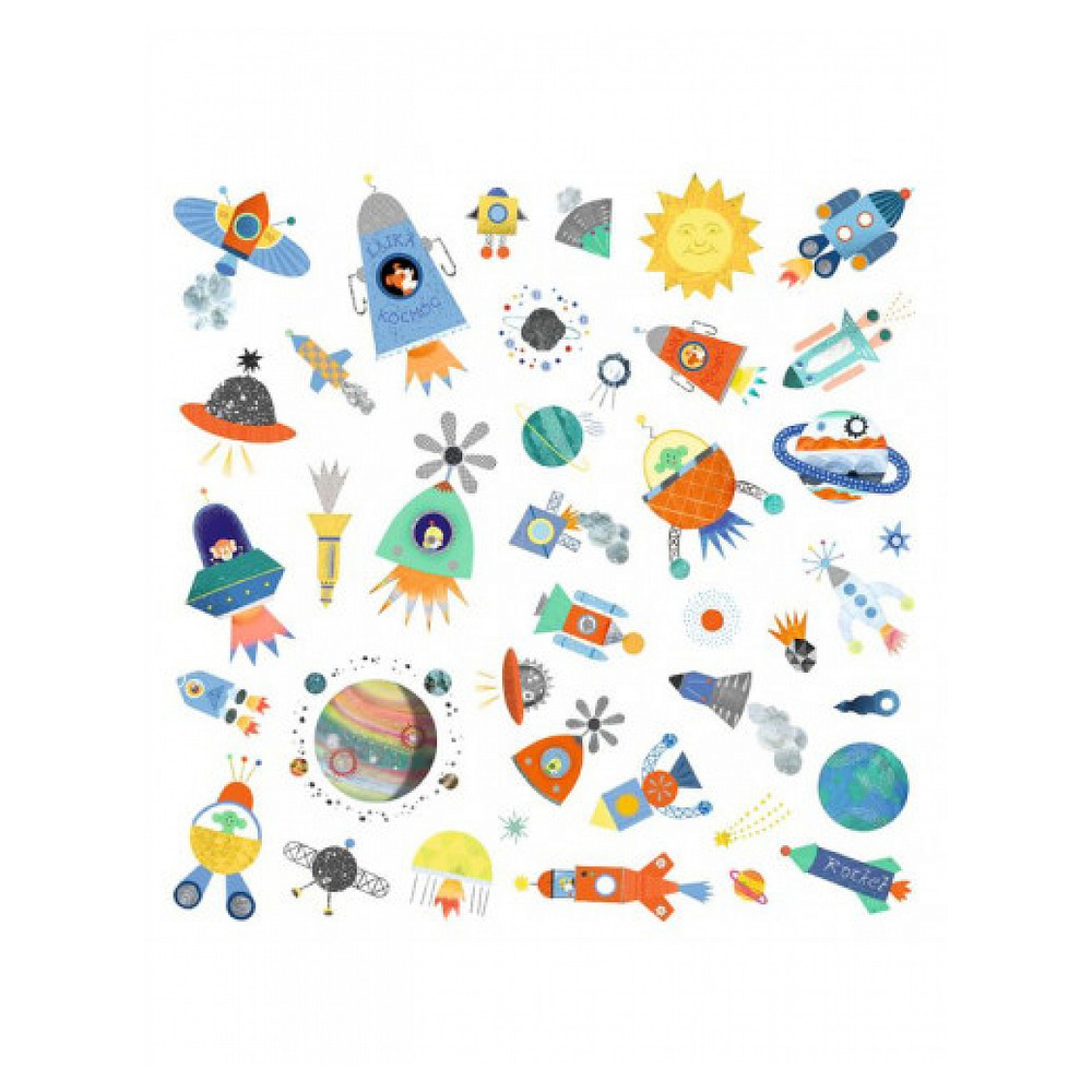 Pochette de 160 stickers interstellaire