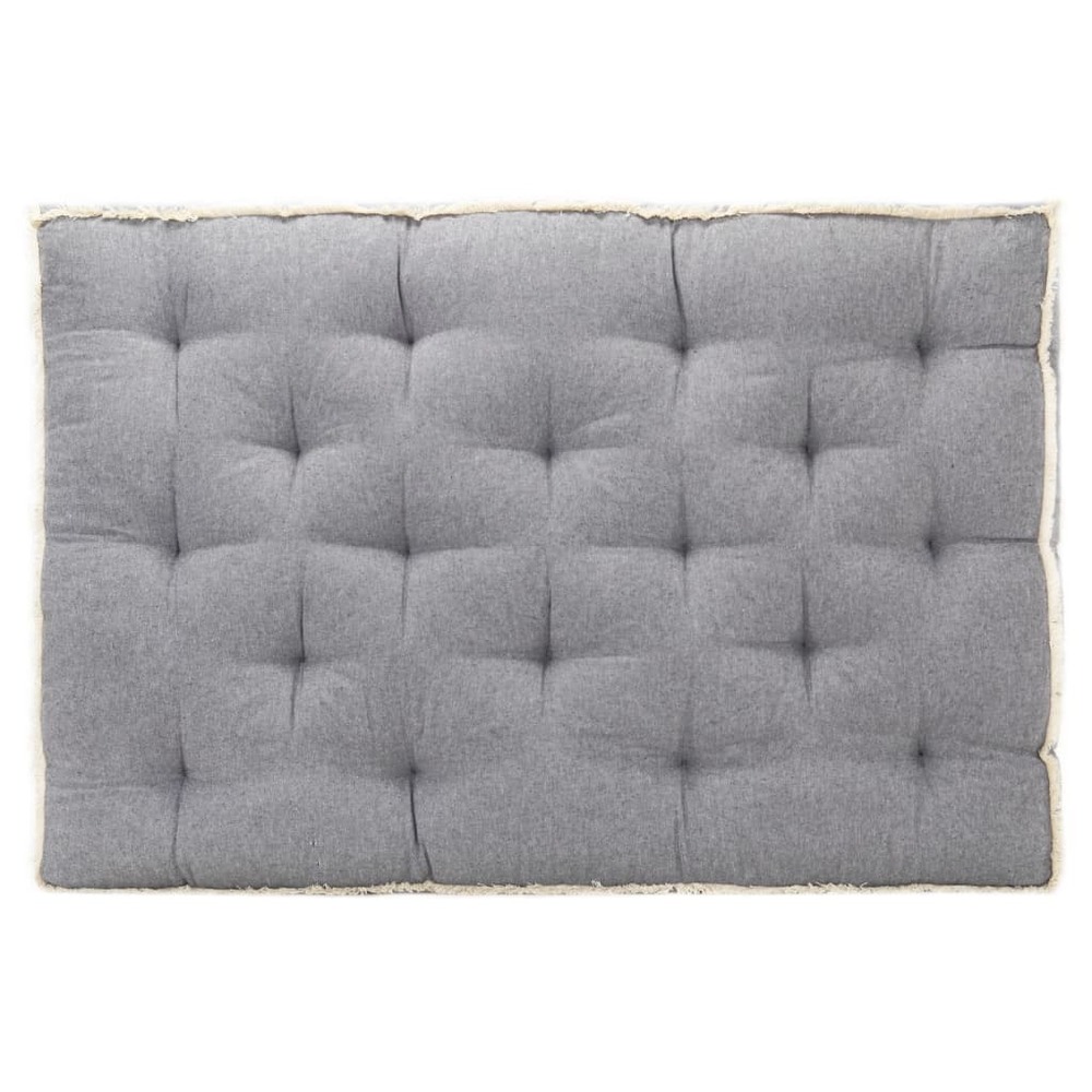 Coussin de canapé palette anthracite 120x80x10 cm