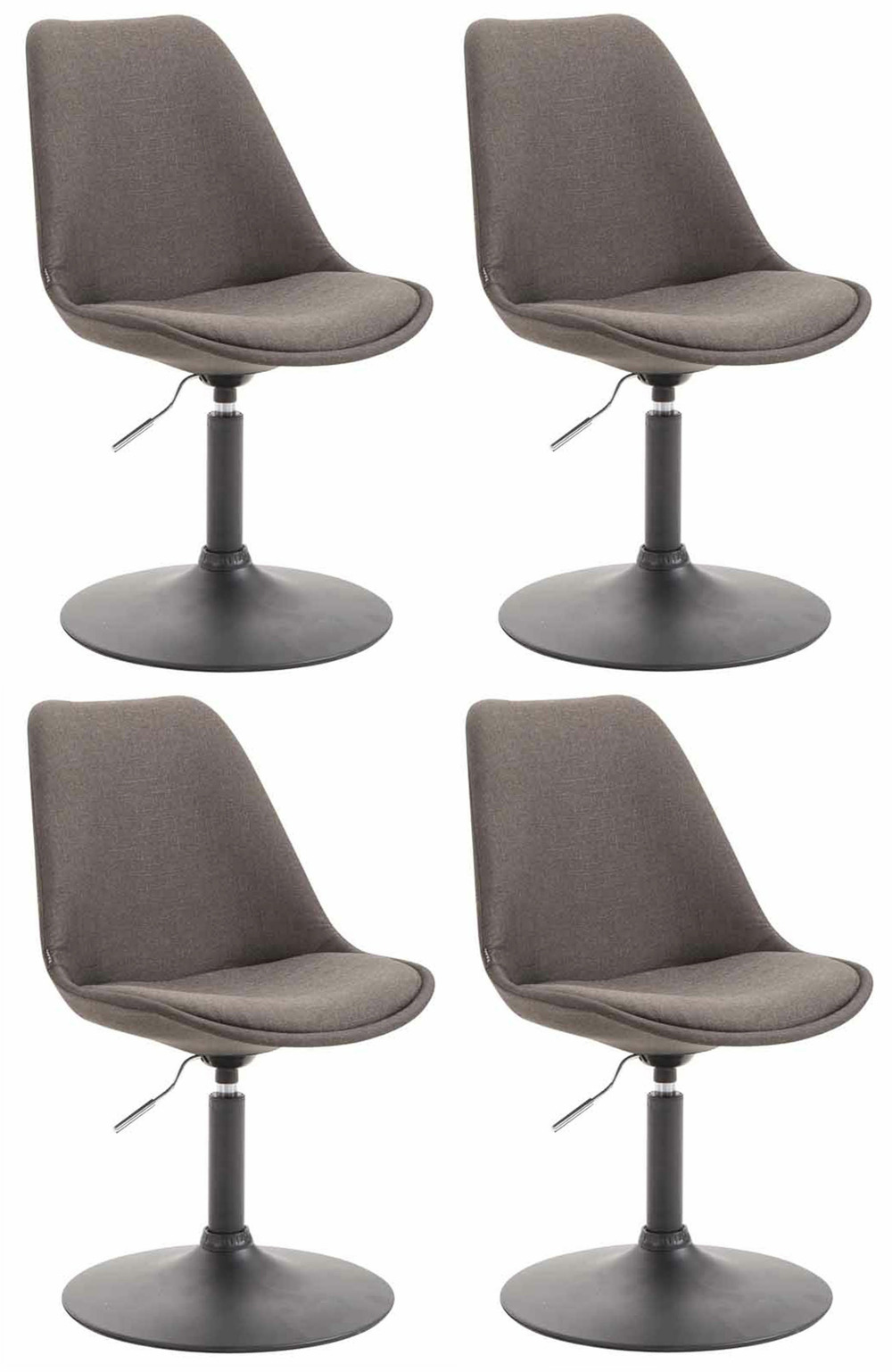 Lot de 4 chaises maverick b en tissu