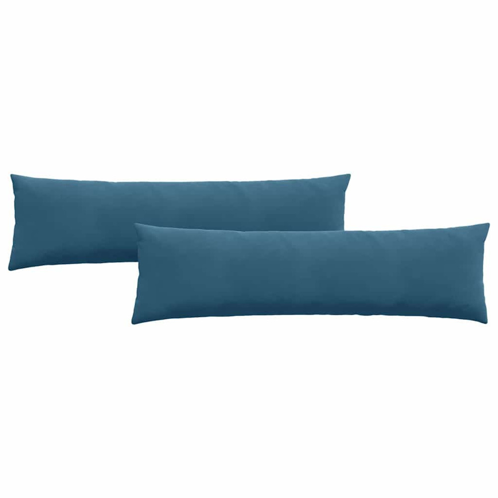 Coussins de canapé 2 pcs bleu 145 x 40 cm