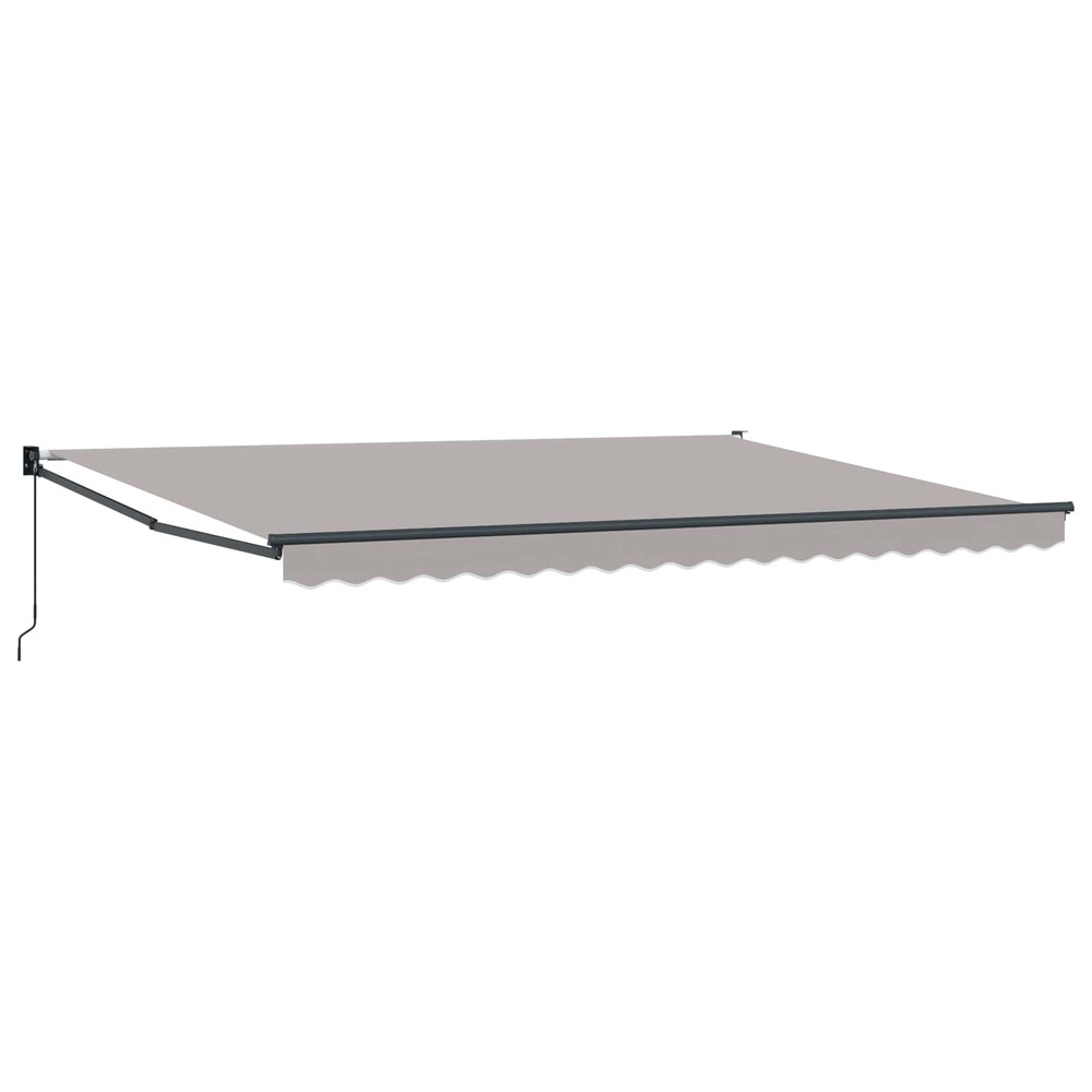 Auvent rétractable gris clair 4 x 2 m