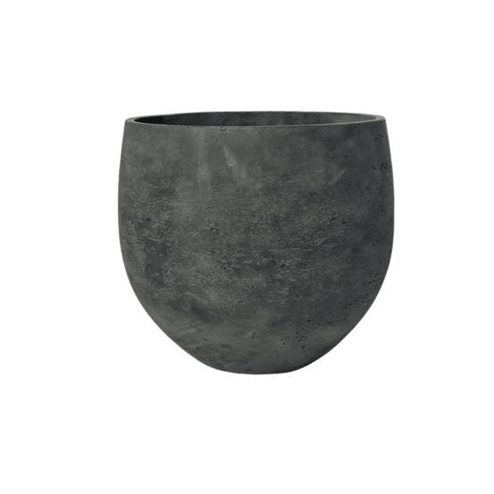 Pot orb noir washed - x h28 - h28 cm - ø32 cm