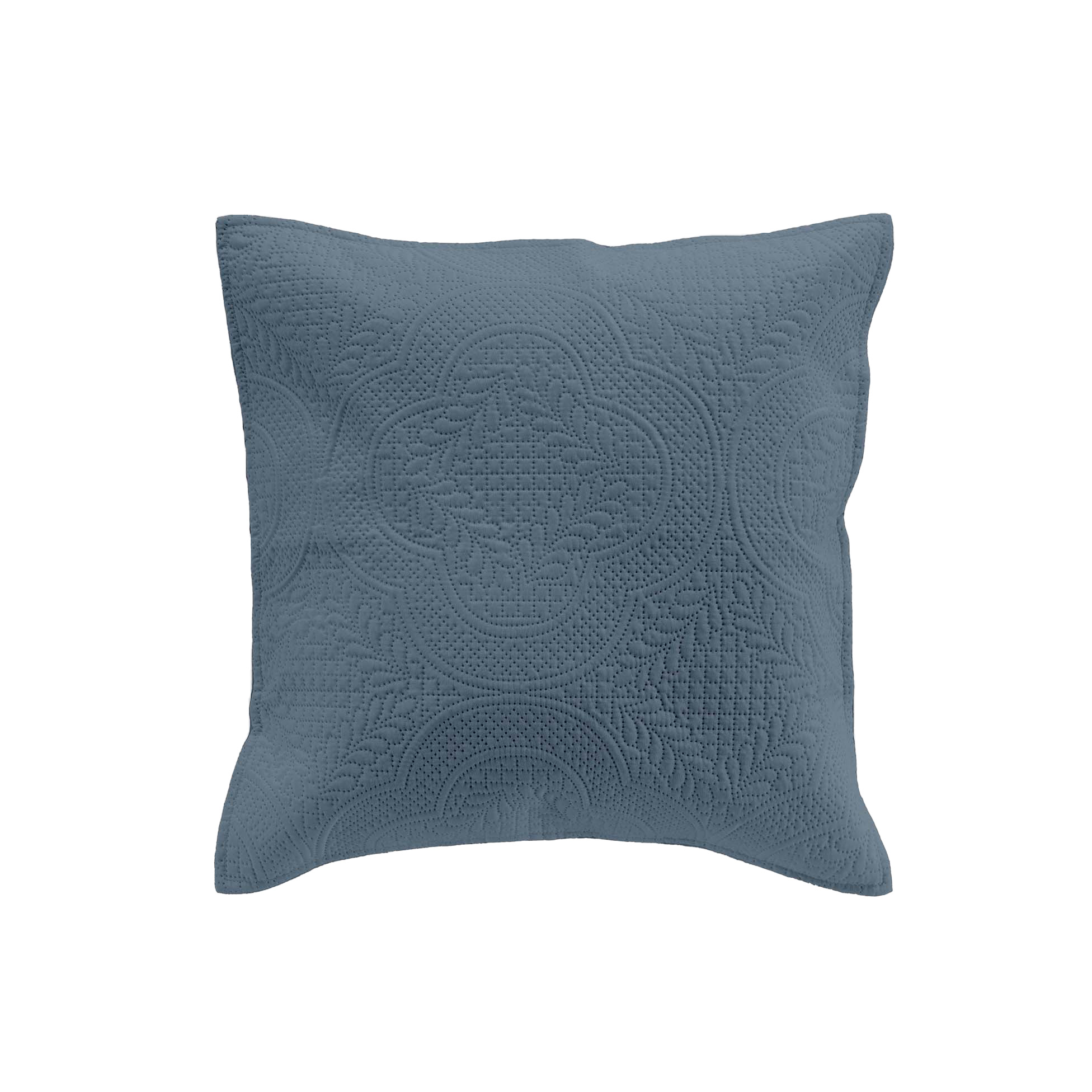 Housse de coussin 40 x 40 cm romano bleu