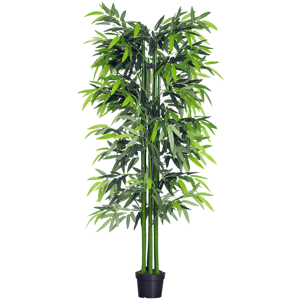 Bambou artificiel xxl plastique décoration salon réalisme parfait 180cm vert