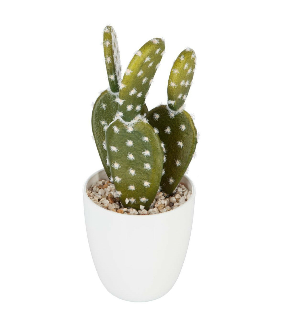 Plante artificielle cactus en pot h 18 cm
