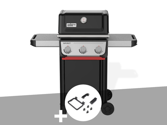 Barbecue à gaz spirit e-310 + set d'accessoires clipsables