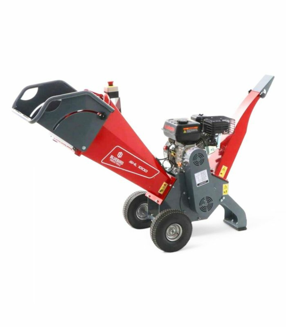 Broyeur déchiqueteur de branches 100mm, moteur puissant 196cc - bluebird shl 1000
