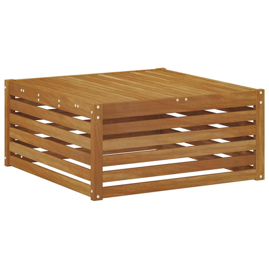 Table de jardin bois d'acacia massif naturel 79 x 79 x 37 cm