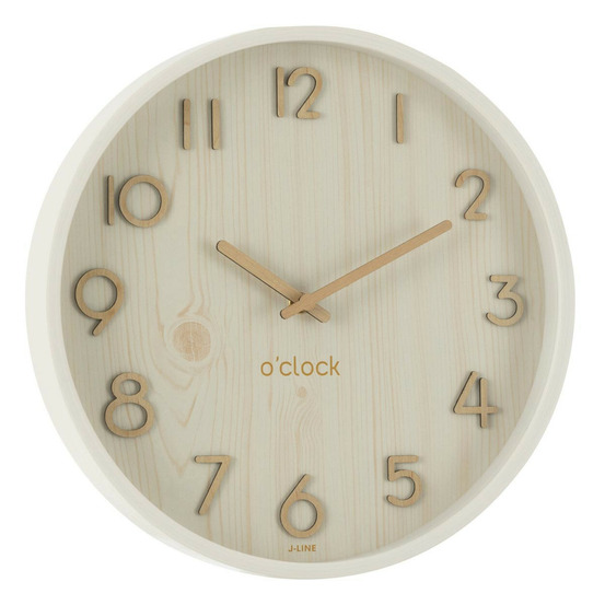 Horloge murale en bois