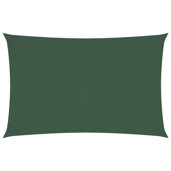 Voile de parasol tissu oxford rectangulaire 5x8 m vert foncé