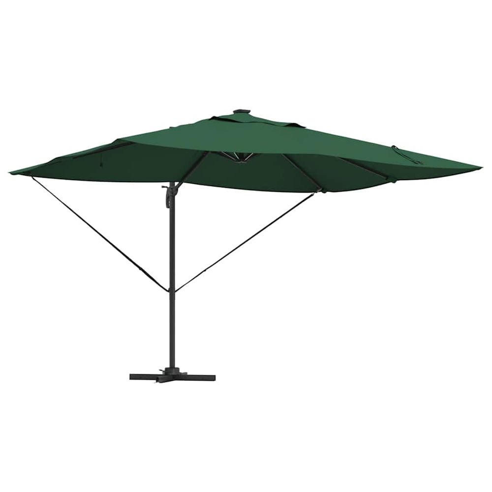 Parasol 352 x 251 x 265 cm polyester et aluminium vert