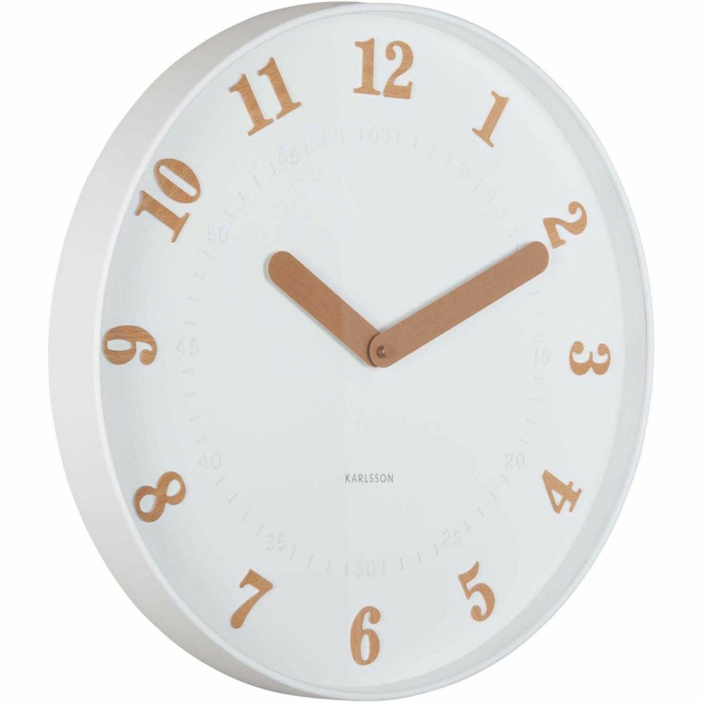 Horloge murale polypropylène amena blanc