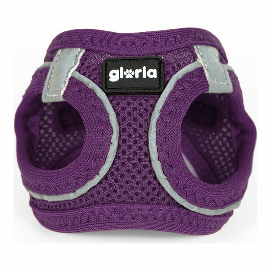 Harnais pour chien gloria air mesh trek star réglable violet taille xxxs (18-20 cm)