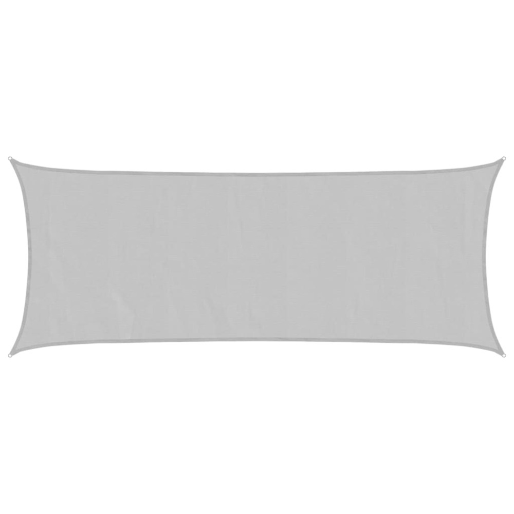 Voile d'ombrage gris clair 4,5x2 m 100% polyester oxford