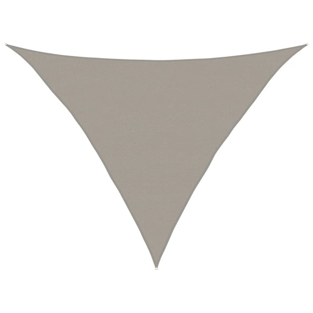 Voile d'ombrage 160 g/m² triangulaire gris clair 5x5x6 m pehd