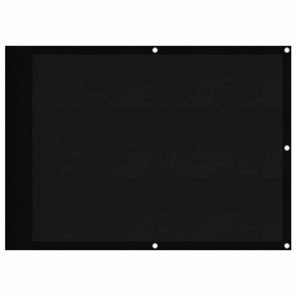 Écran de balcon noir 75x700 cm 100% polyester oxford
