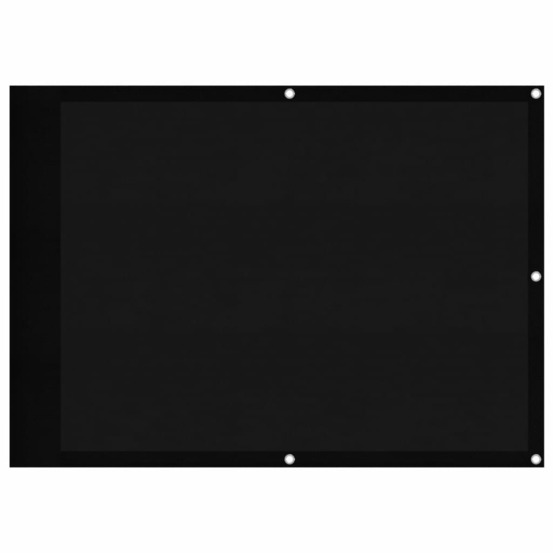 Écran de balcon noir 75x700 cm 100% polyester oxford