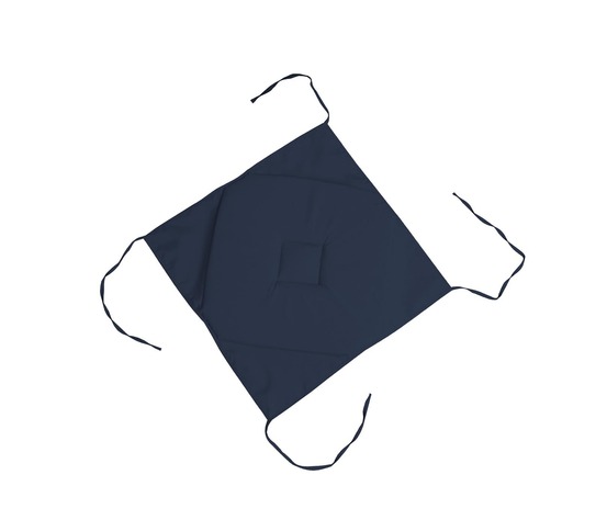 Coussin galette de chaise 40 x 40 cm nelson bleu marine
