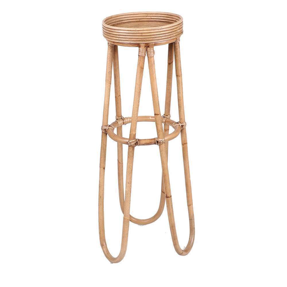 Cache pot en rotin sur pied - H95cm | Truffaut