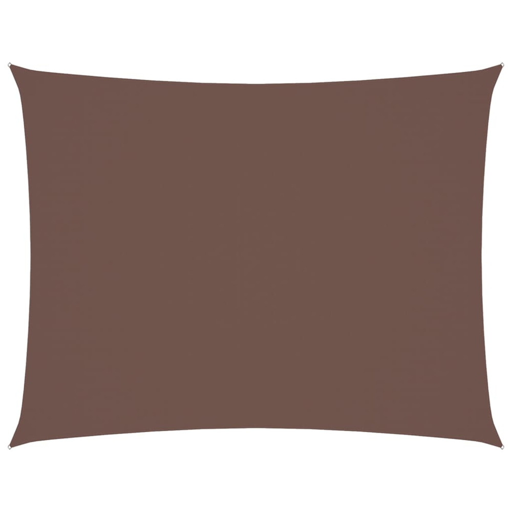 Voile de parasol tissu oxford rectangulaire 6x7 m marron