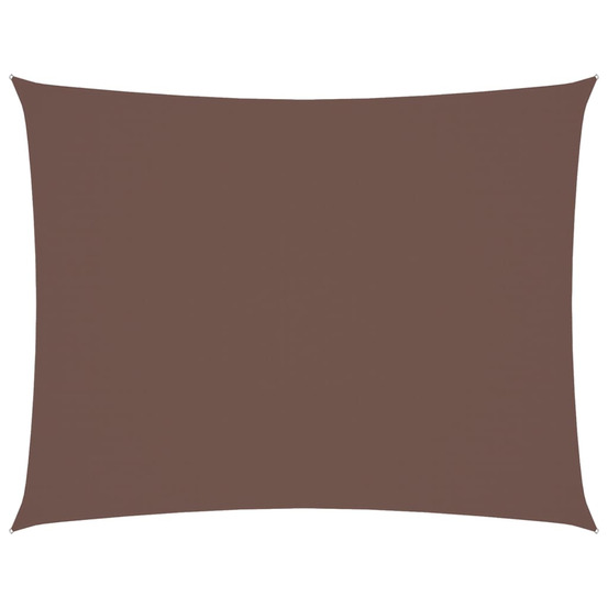 Voile de parasol tissu oxford rectangulaire 6x7 m marron