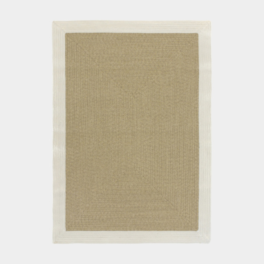 Tapis imitation fibres naturelles extérieur et intérieur - provence - aspect jute - 200 x 290 cm