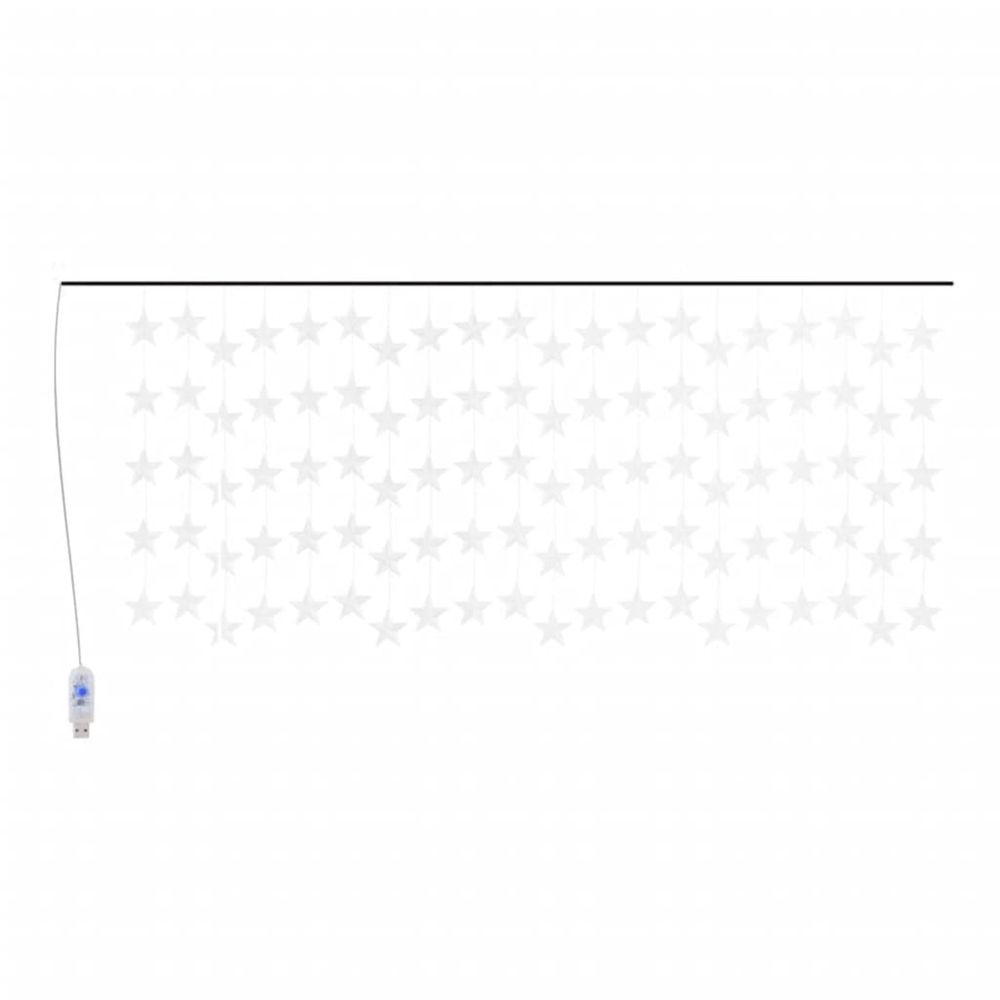 Guirlande lumineuse à étoiles led 500 led blanc 8 fonctions
