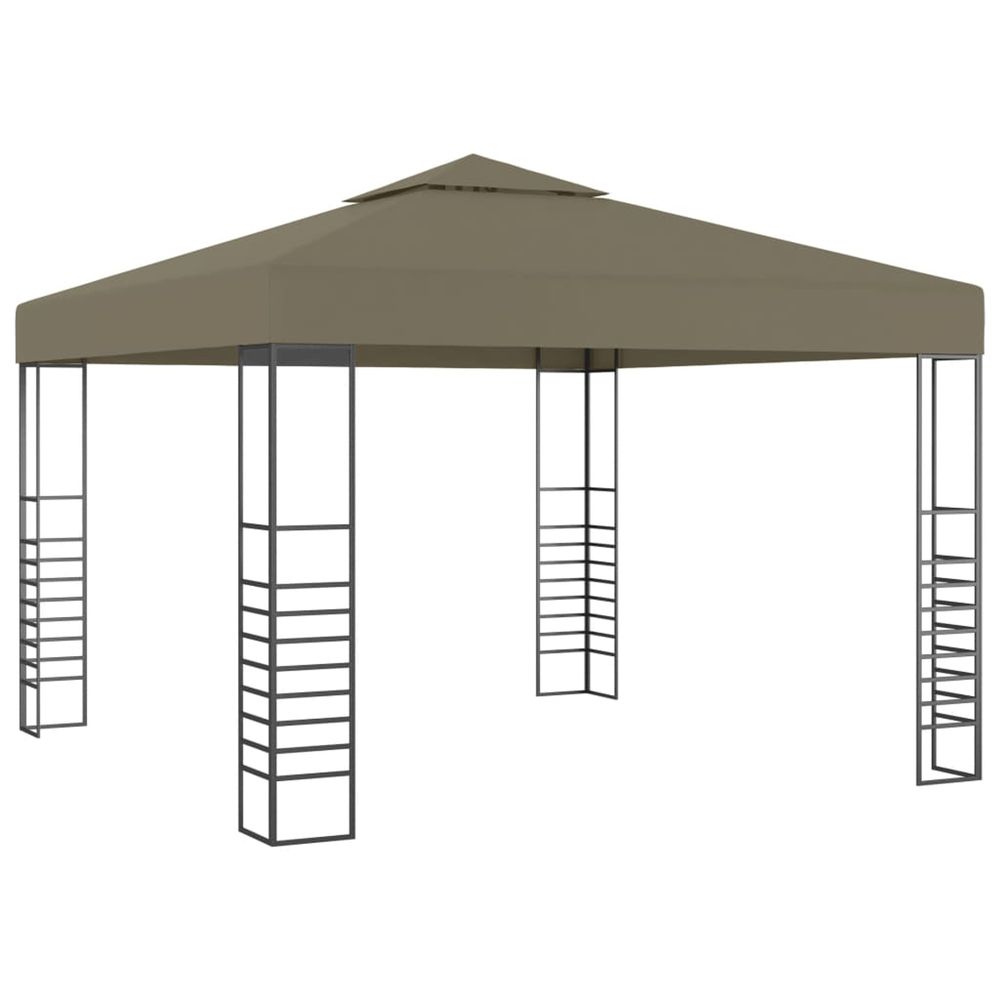 Chapiteau de jardin 3x3 m taupe 180 g/m²