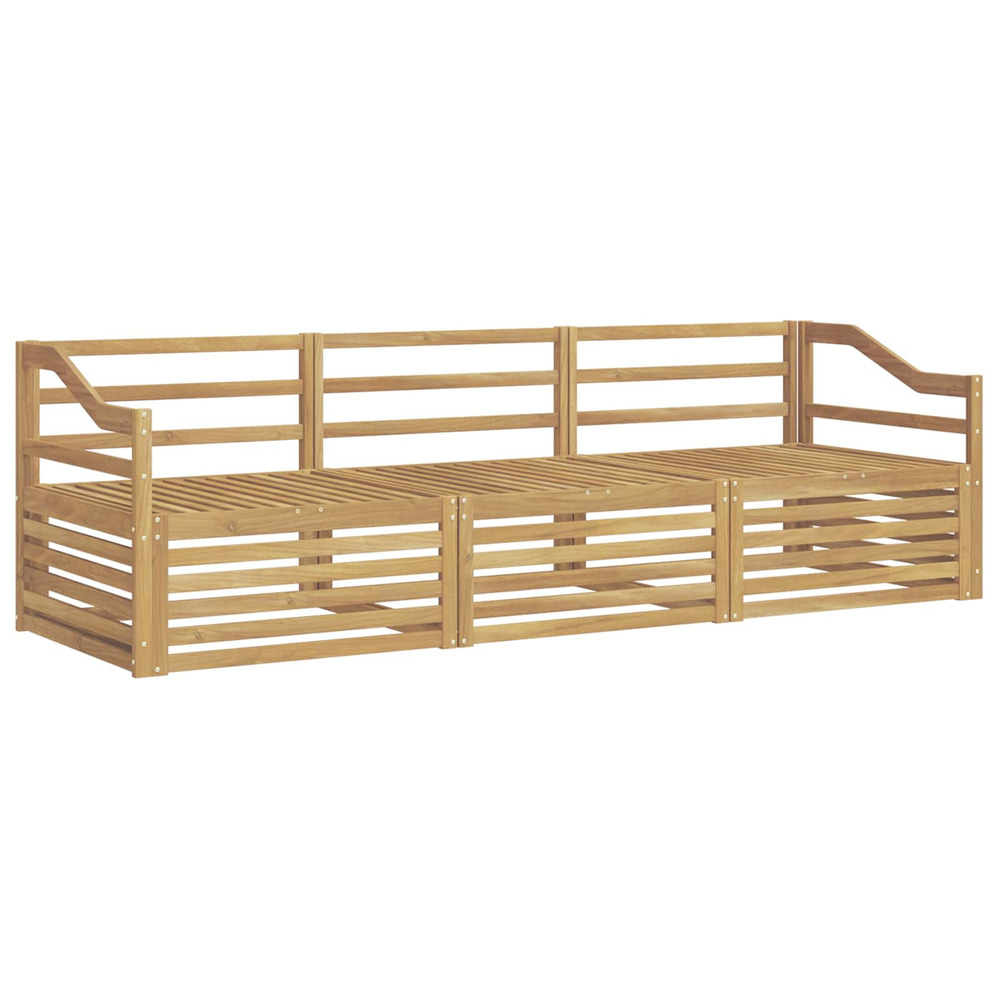 Ensemble de canapés d'extérieur 3 pcs blanc