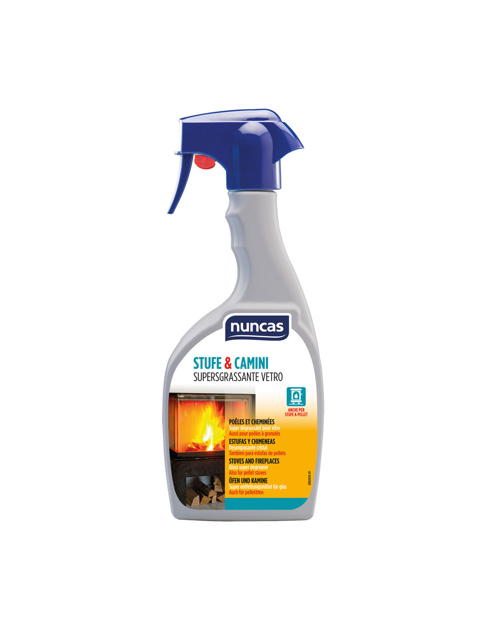 Dégraissant vitres poêles et cheminées 500ml - nuncas
