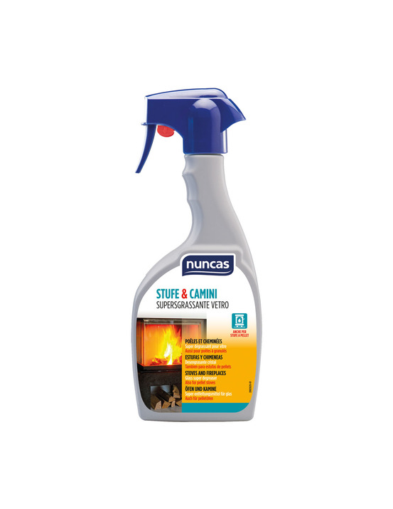 Dégraissant vitres poêles et cheminées 500ml - nuncas