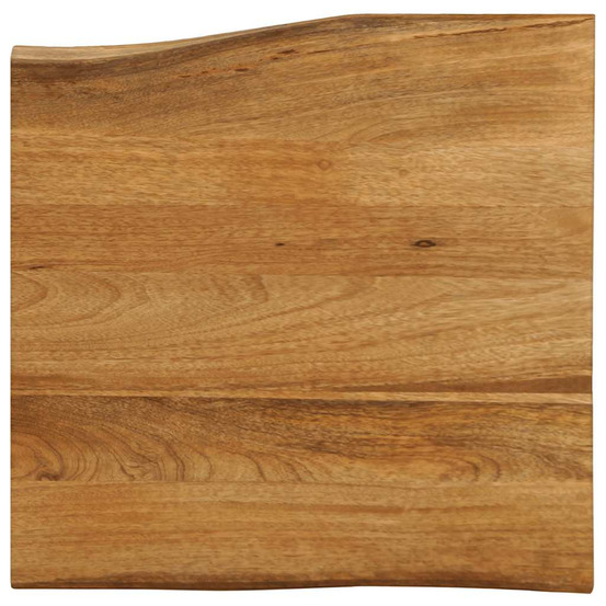 Dessus de table 80x80x3,8 cm bord vivant bois massif manguier