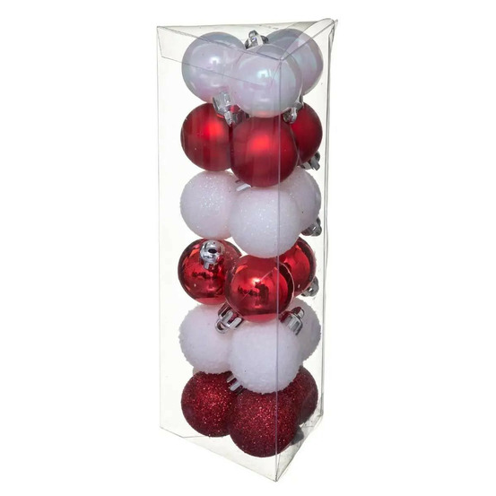 Lot de 18 boules de noël