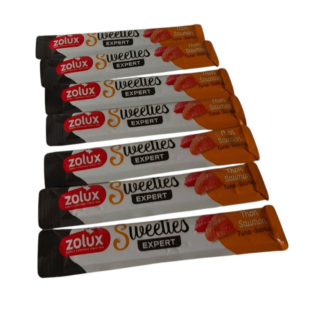 Sticks crème de thon et saumon 7 x 14 g pour chat