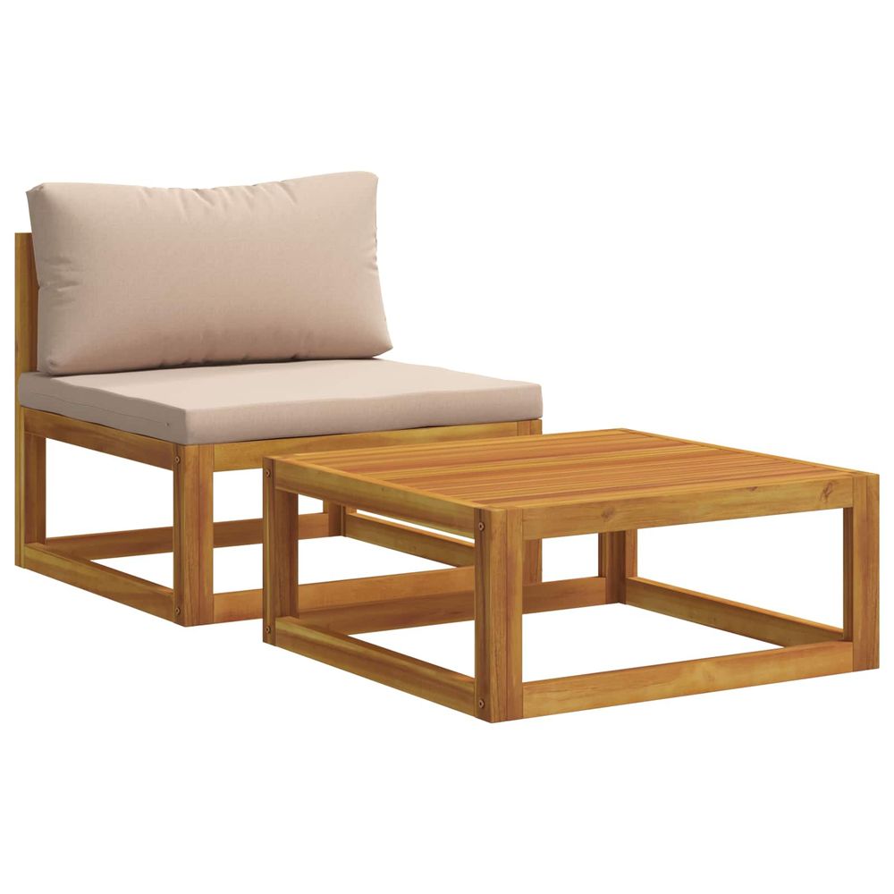 Ensemble de canapés modulables avec coussins 2 pc