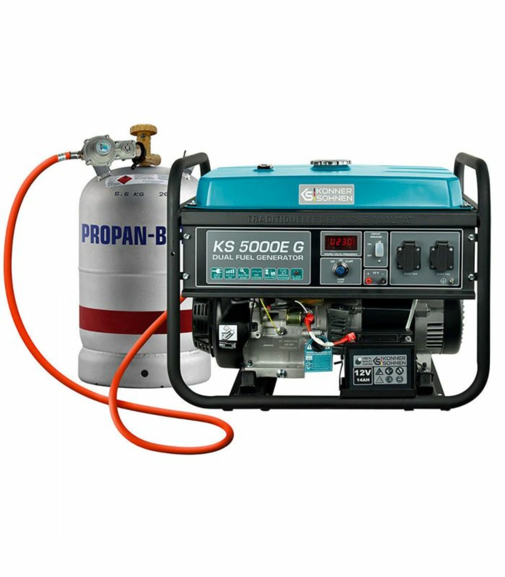 Groupe électrogène à essence/gaz könner & söhnen ks 5000e g
