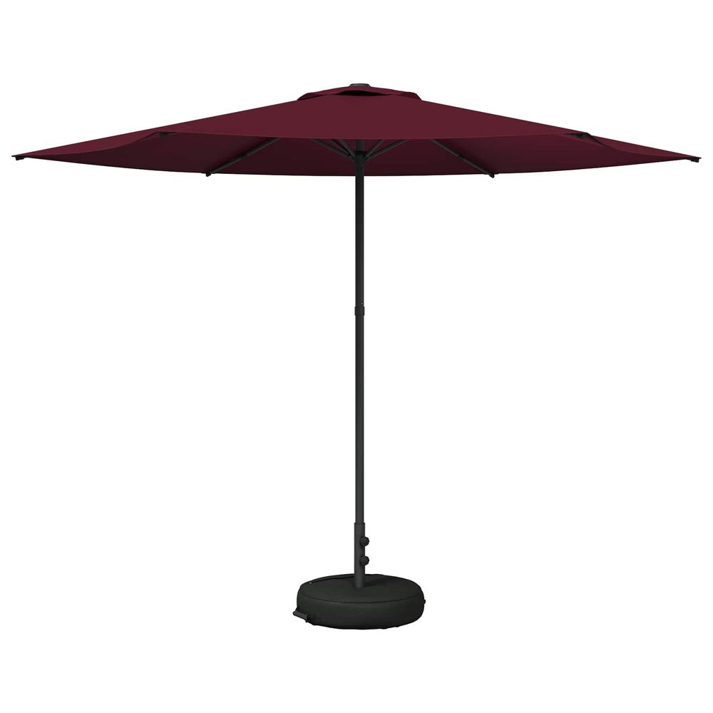 Parasol de jardin avec base 300 x 300 cm polyester