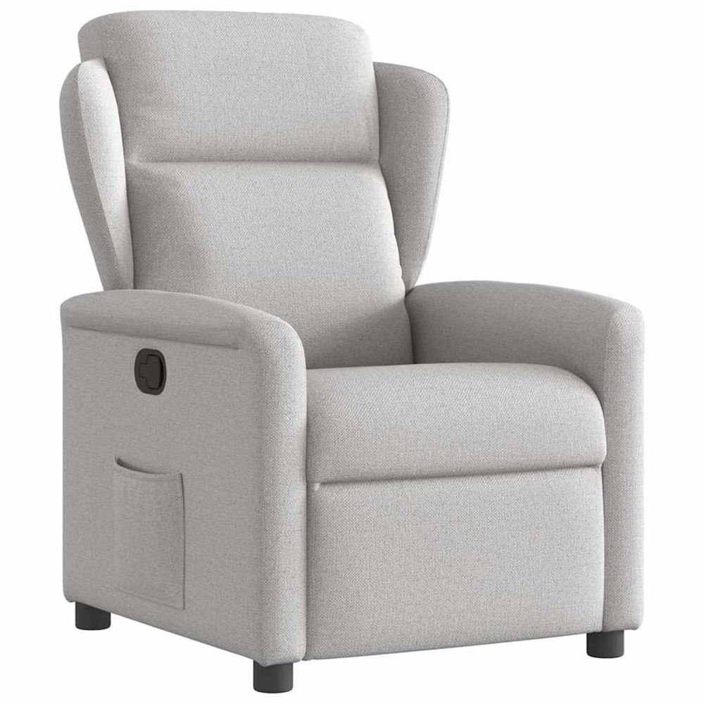 Fauteuil inclinable gris nuage tissu