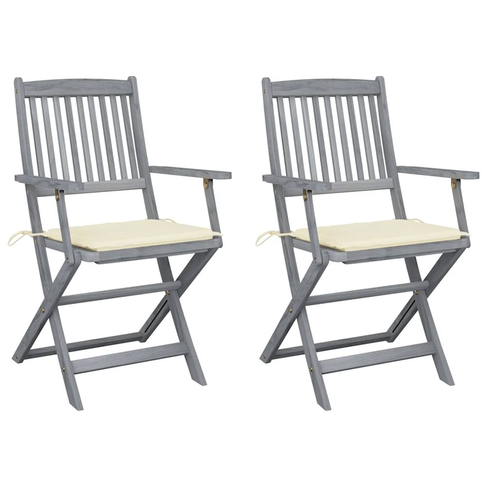 Chaises pliables d'extÃ©rieur 2 pcs