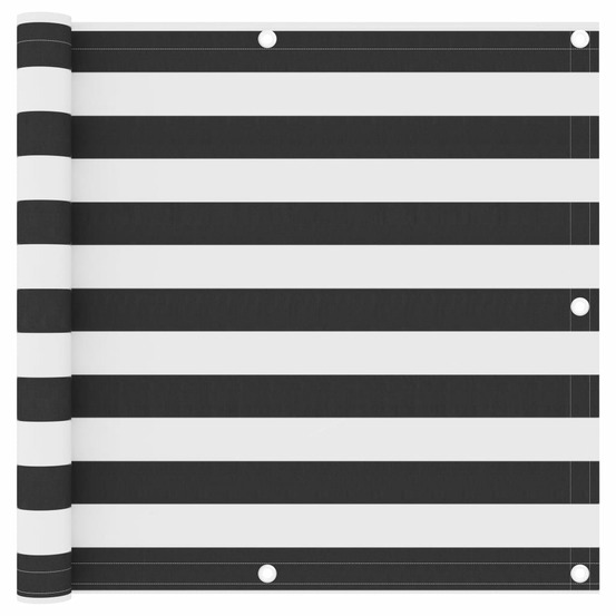 Écran de balcon anthracite et blanc 90x300 cm tissu oxford