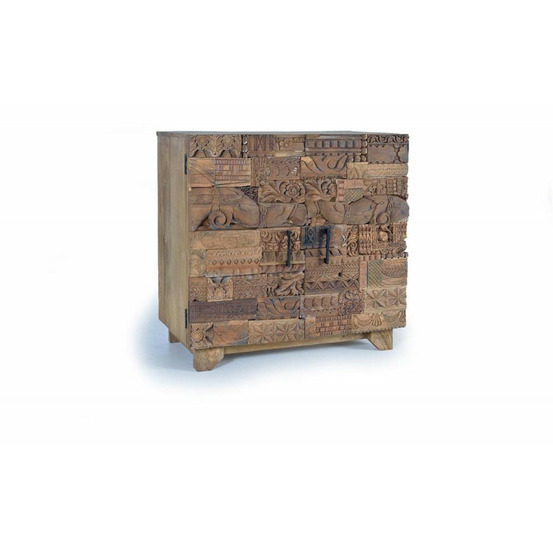 Buffet bois marron - azélie décoration d'autrefois