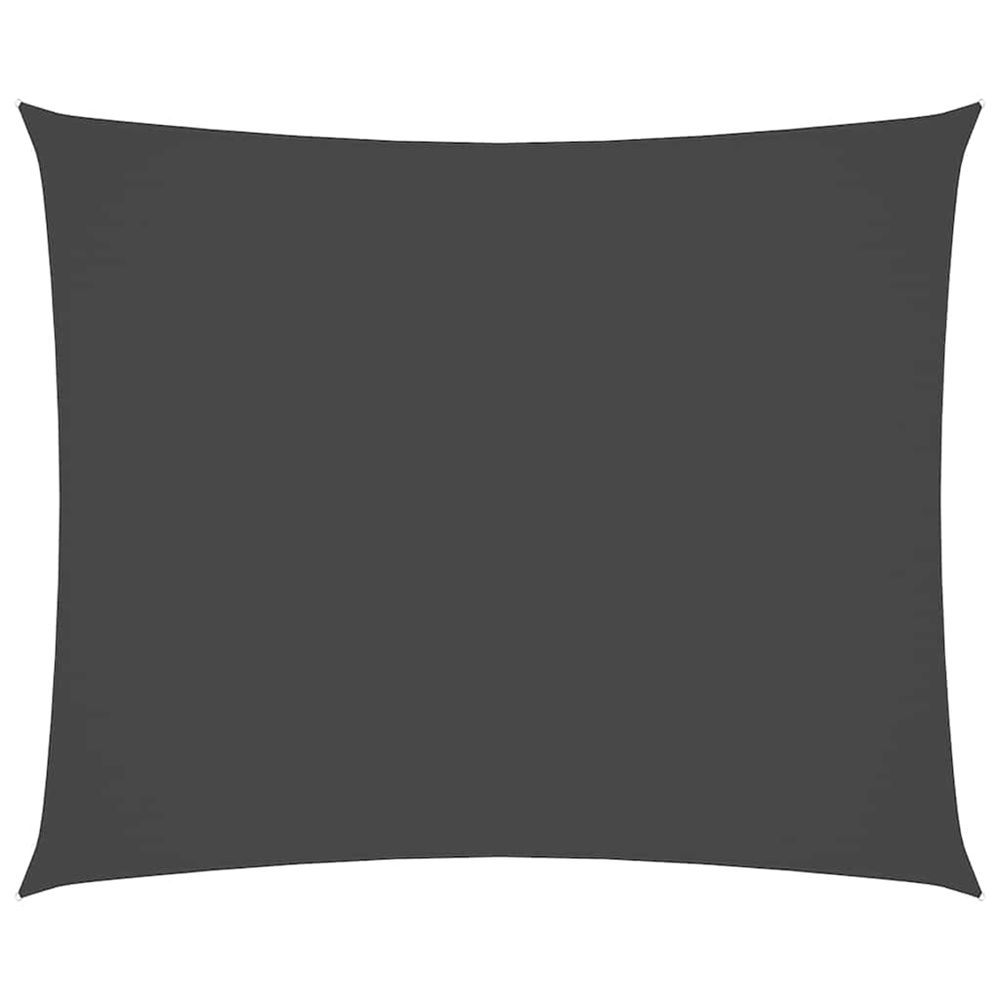 Voile de parasol tissu oxford rectangulaire 6x7 m anthracite